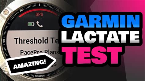 garmin threshold test|how to measure lactate threshold.